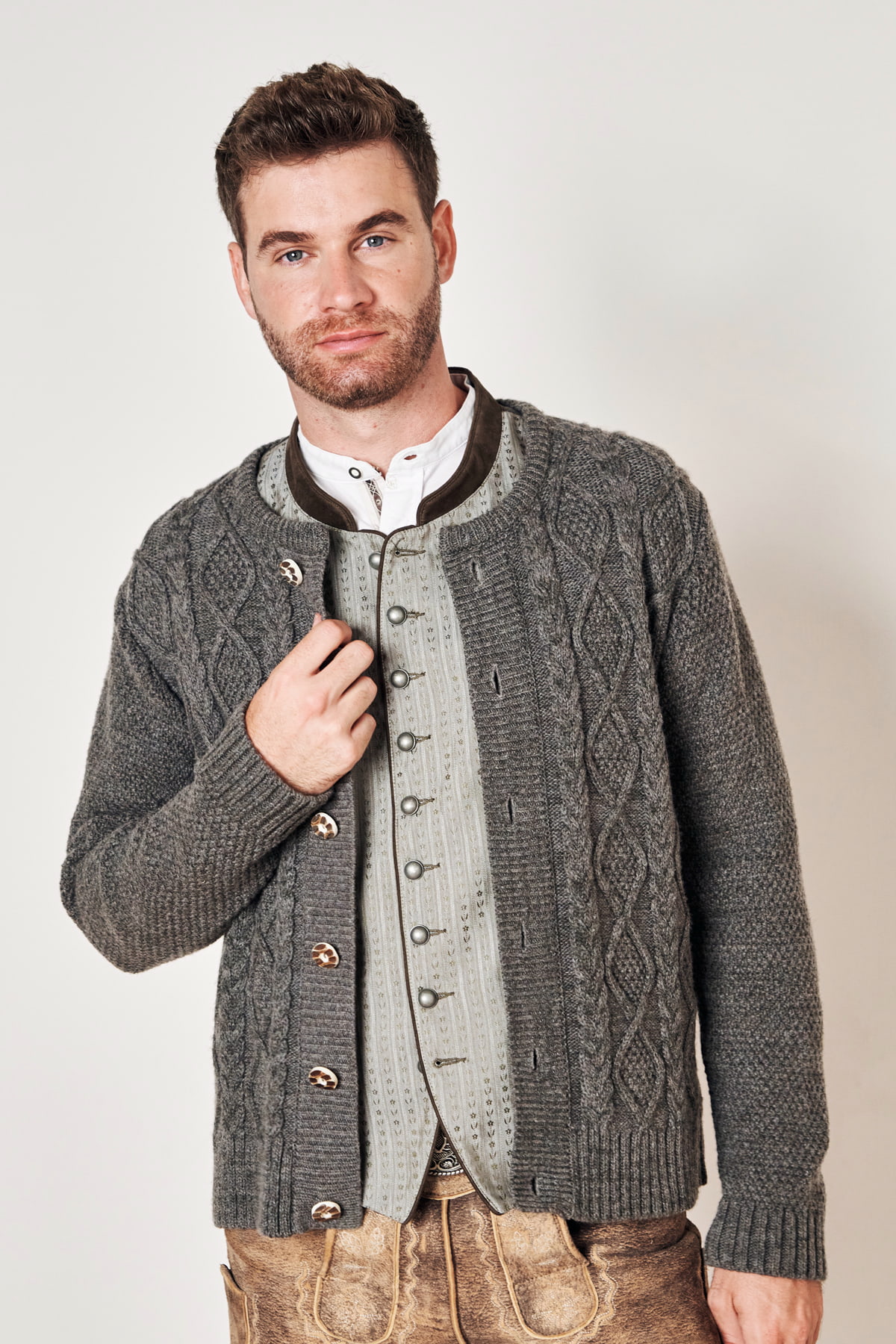 Strickjacke Maxi