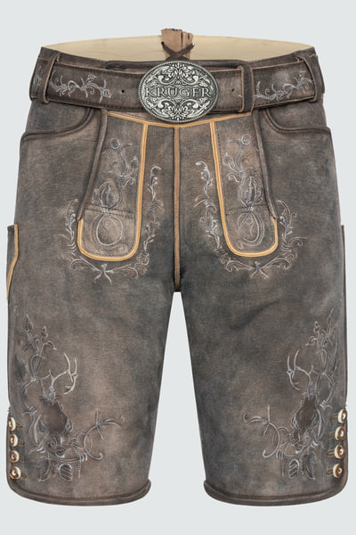 Lederhose Malek mit Gürtel