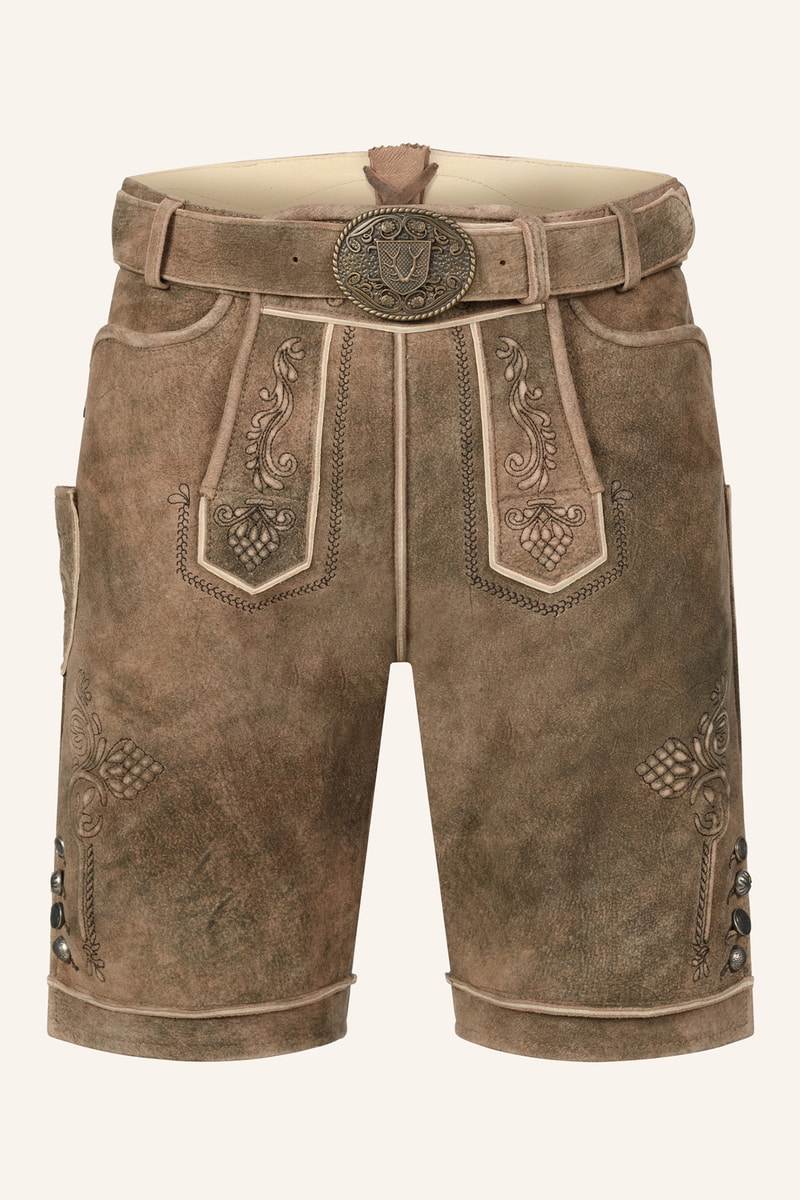 Lederhose Jakobus mit Gürtel