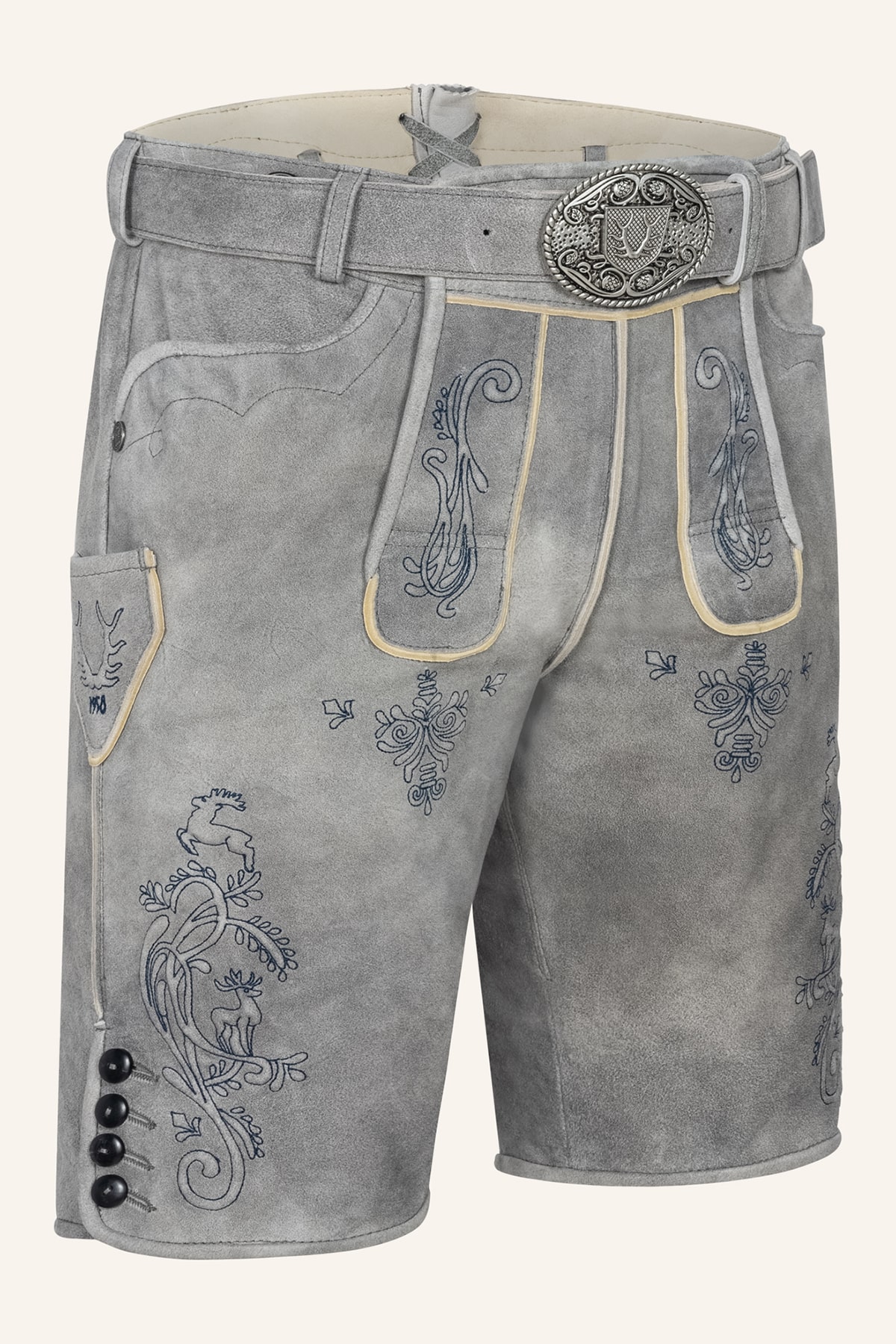 Lederhose Lucius mit Gürtel