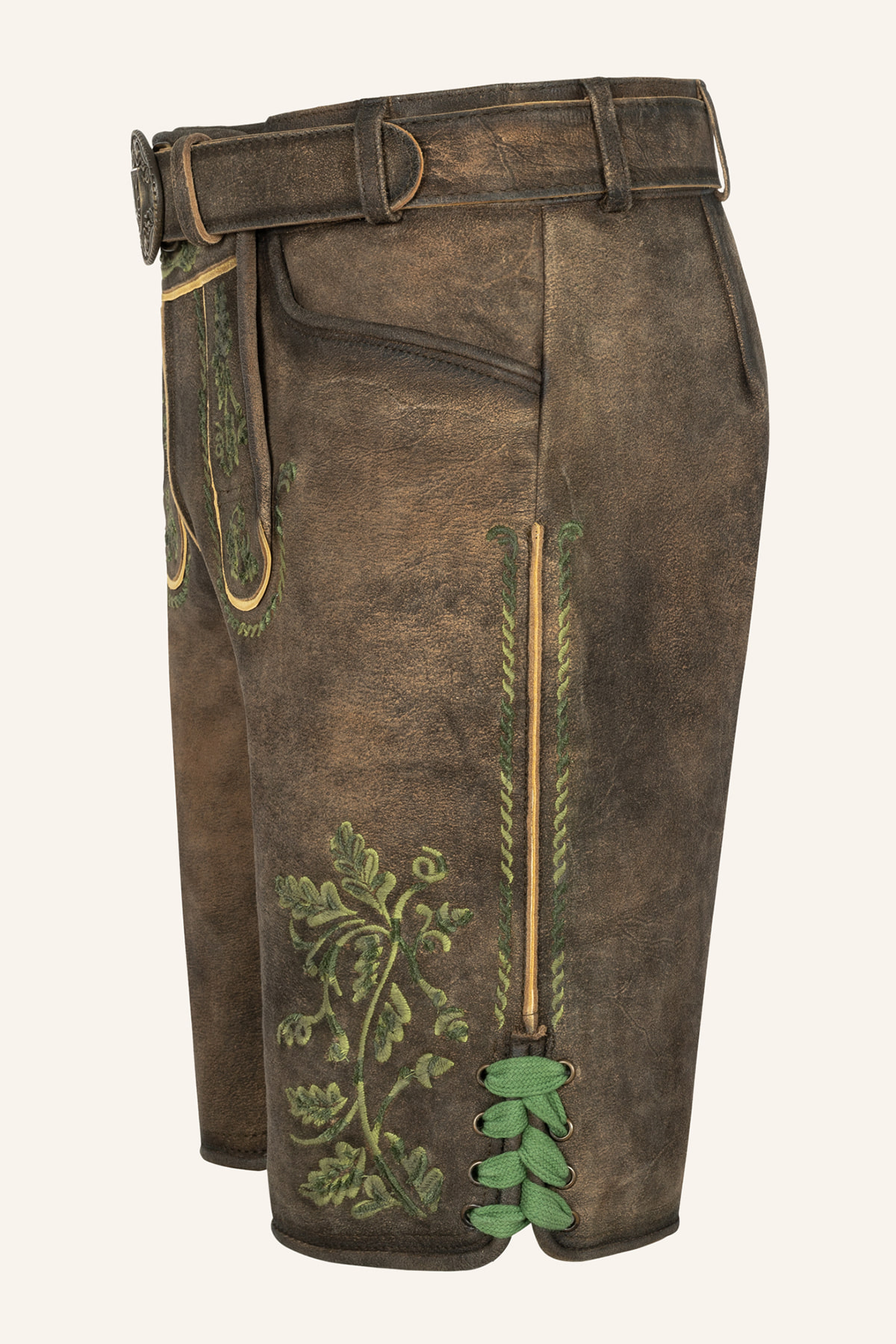 Lederhose Larry mit Gürtel 