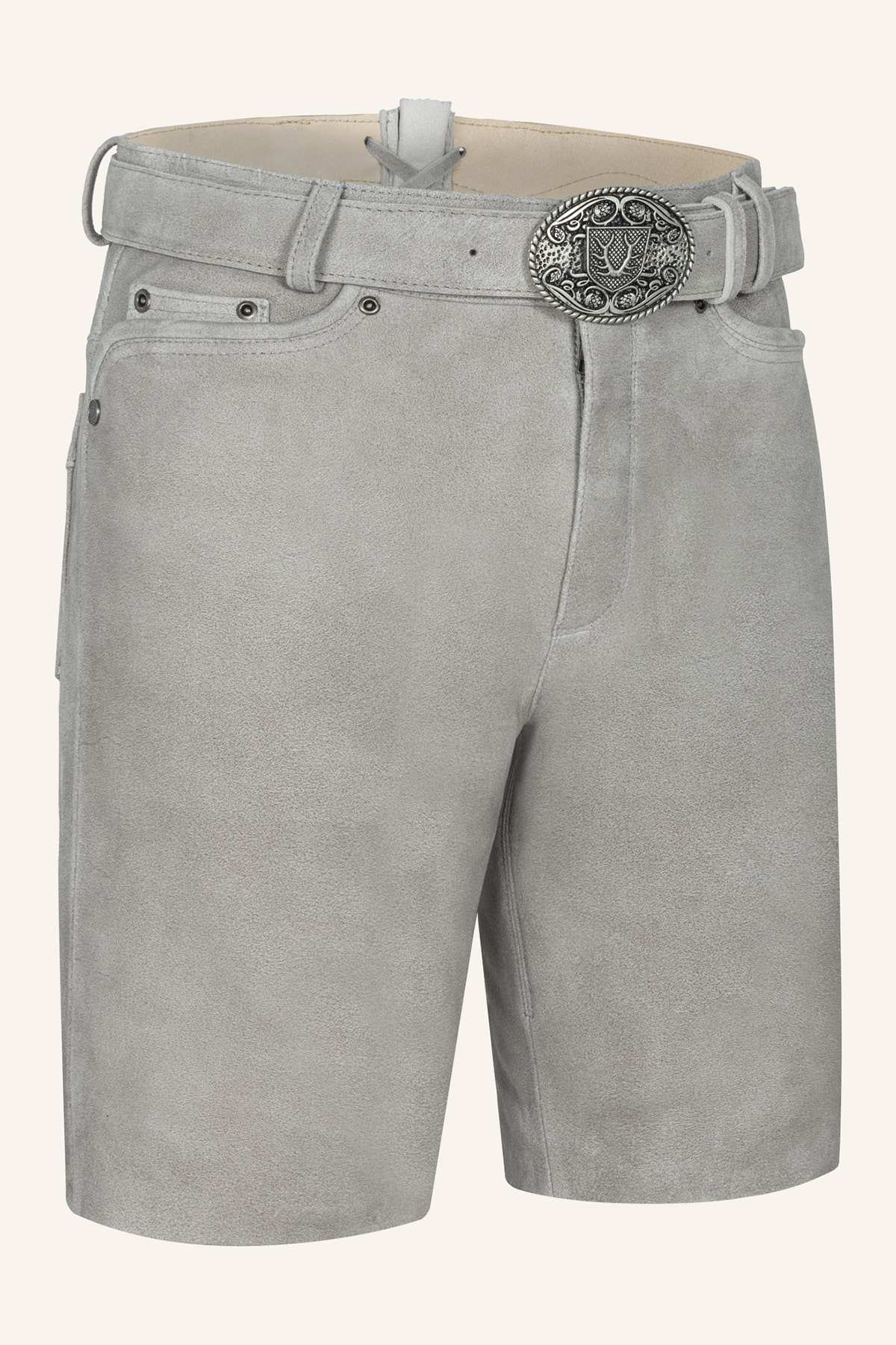 Lederhose Jari mit Gürtel