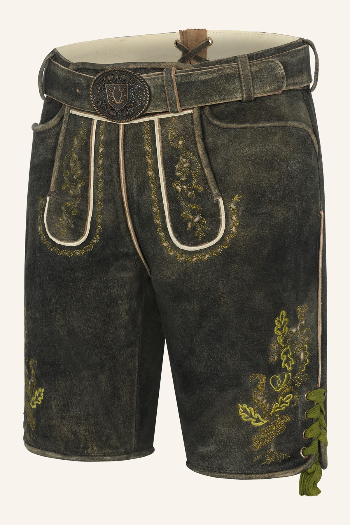 Lederhose Nilio mit Gürtel