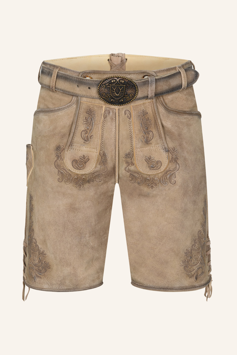 Lederhose Baldur mit Gürtel