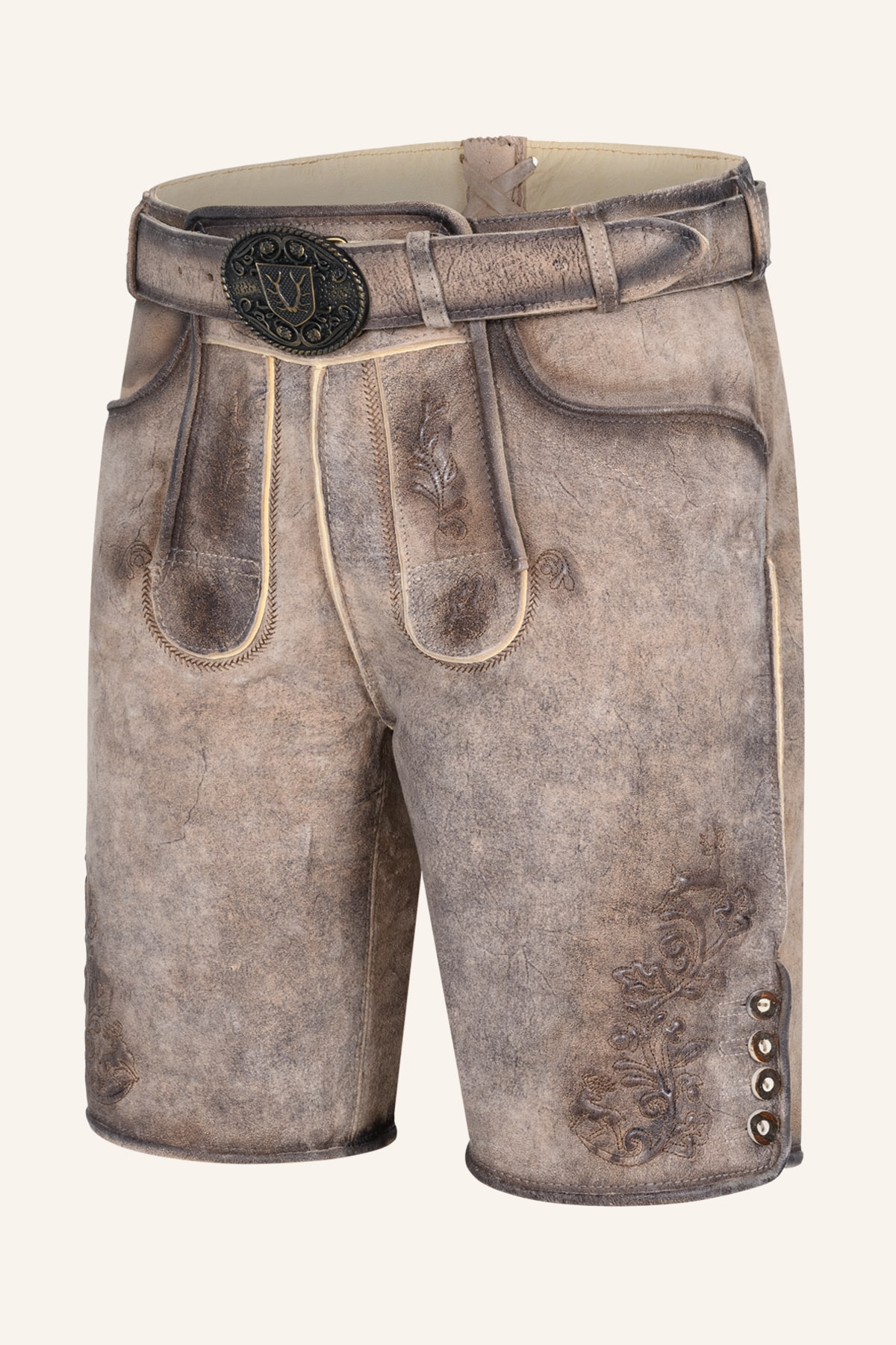 Lederhose Aelion mit Gürtel