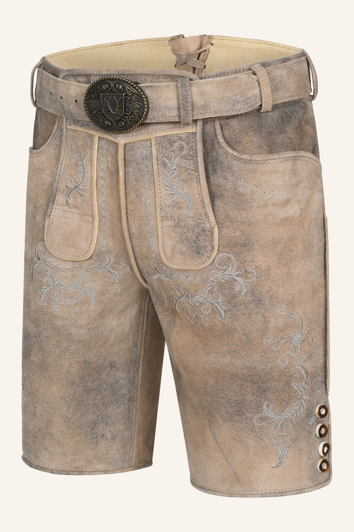 Lederhose Delio mit Gürtel