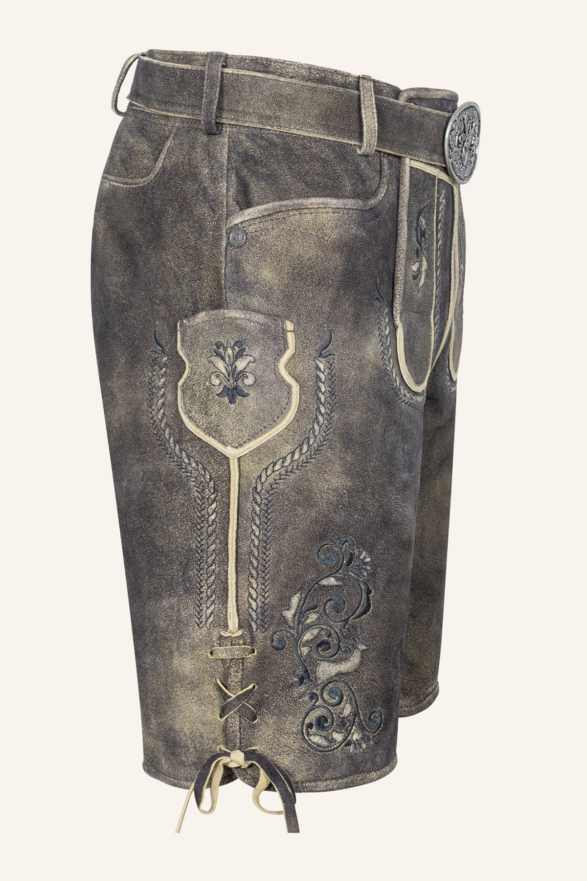 Lederhose Gideon mit Gürtel