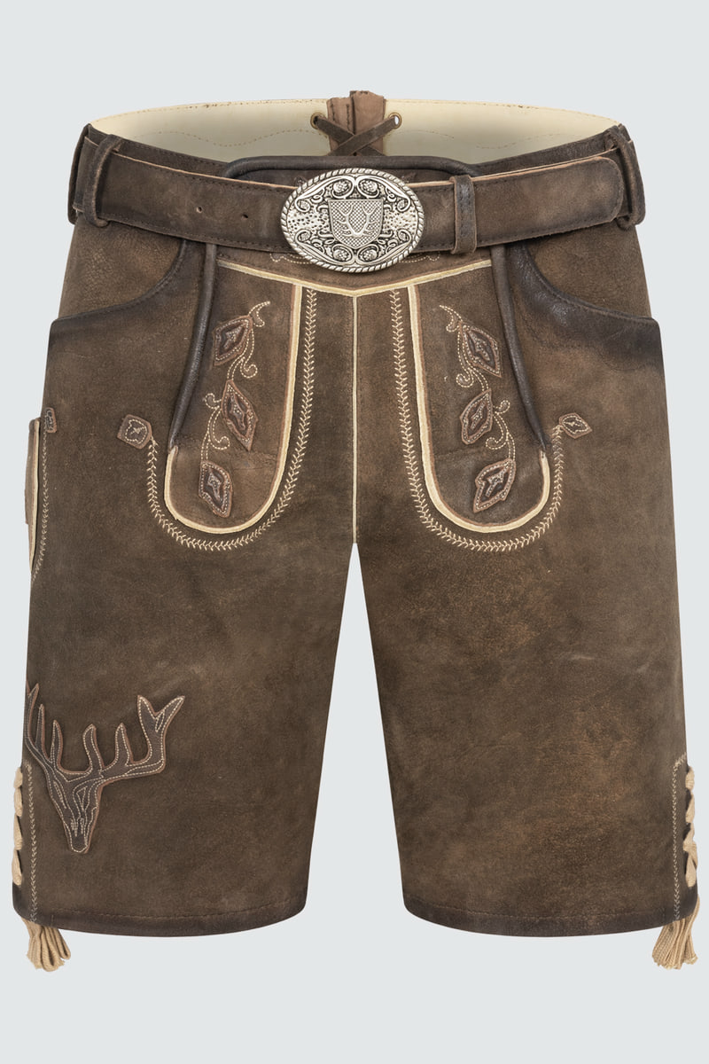 Lederhose Werner mit Gürtel