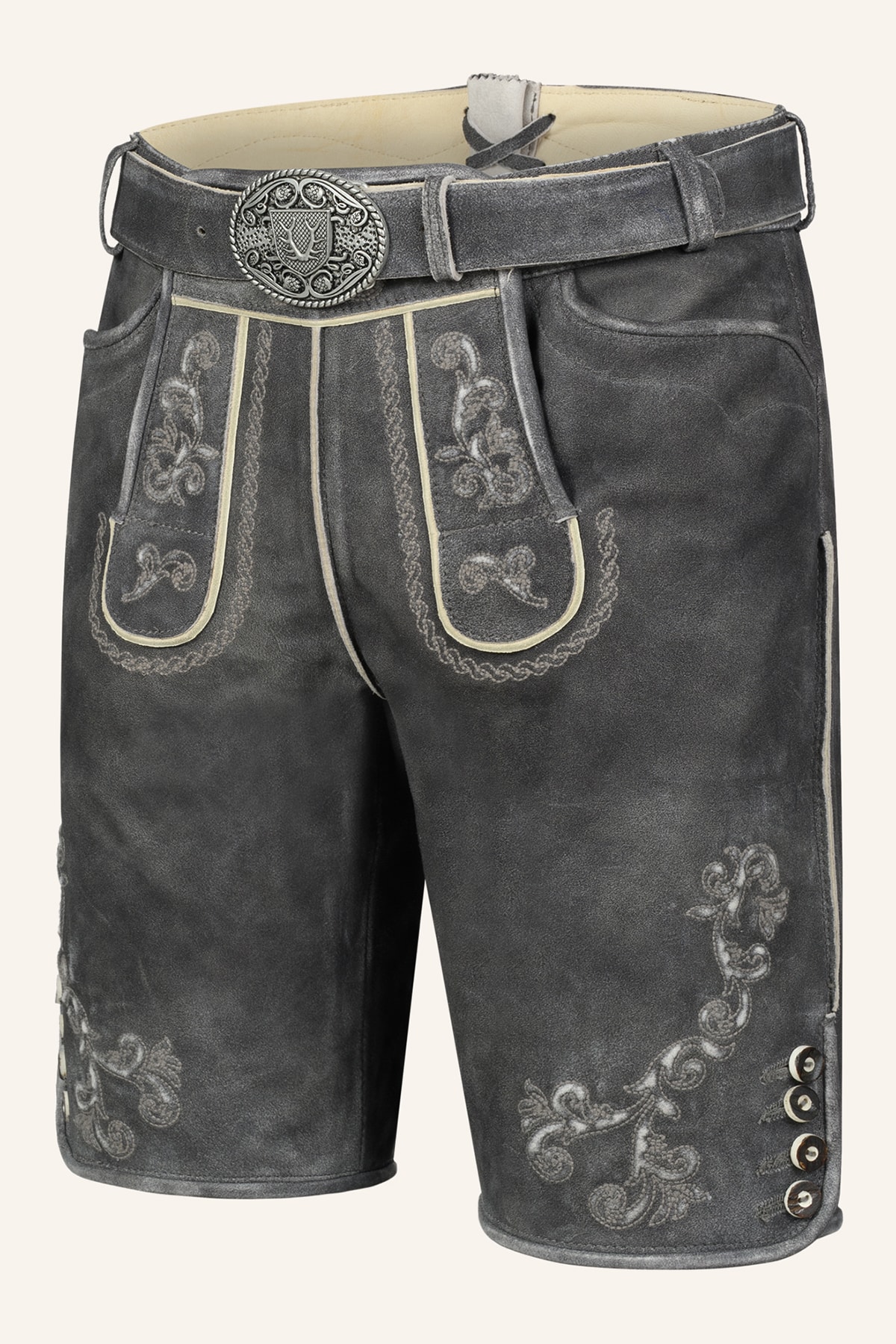 Lederhose Nevi mit Gürtel