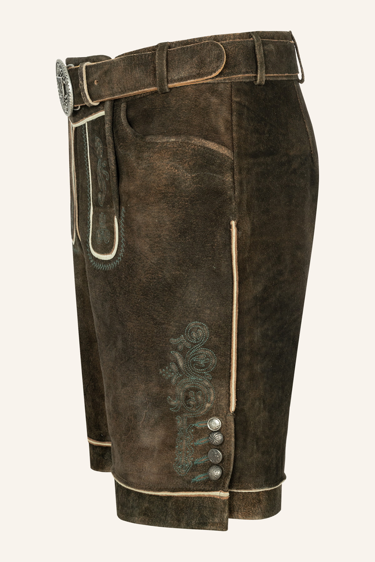 Lederhose Jayden mit Gürtel 