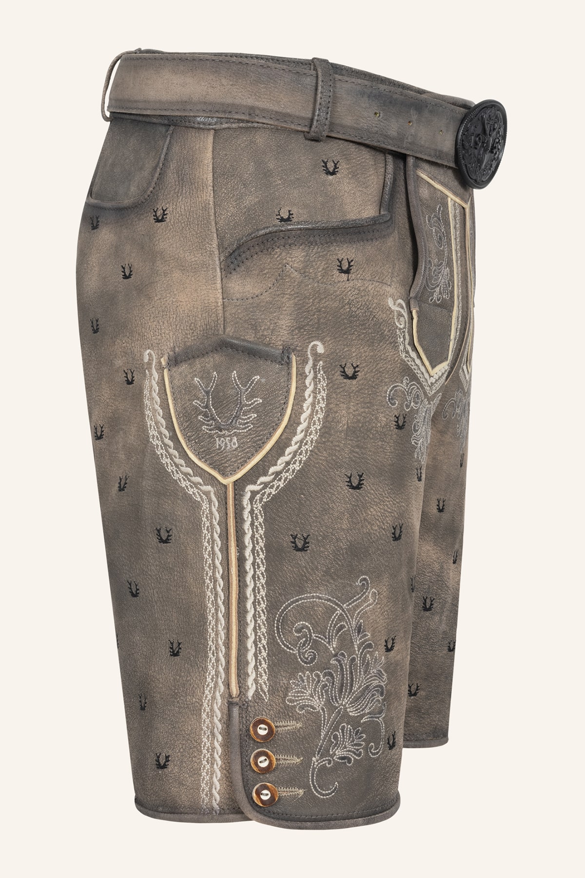 Lederhose Harvey mit Gürtel