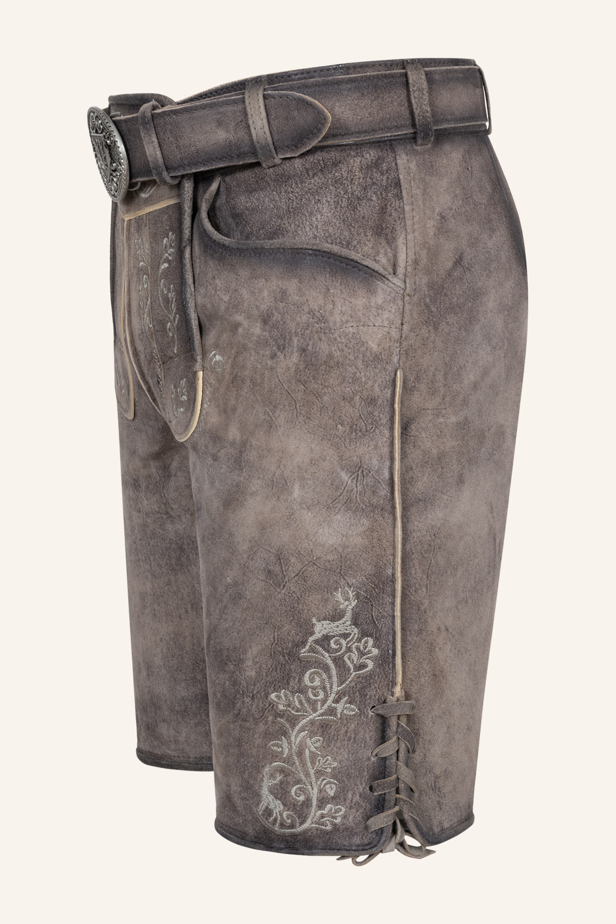 Lederhose Zephar mit Gürtel