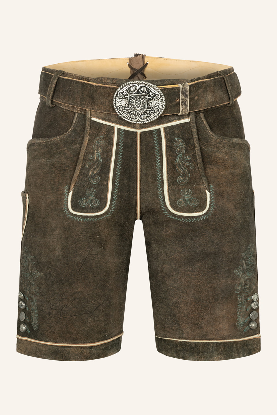 Lederhose Jayden mit Gürtel 