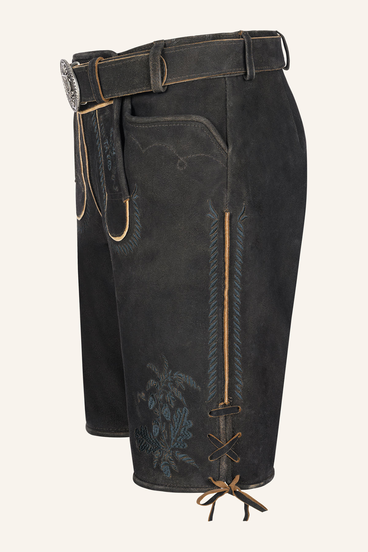 Lederhose Edo mit Gürtel