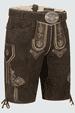 Lederhose Benett mit Gürtel