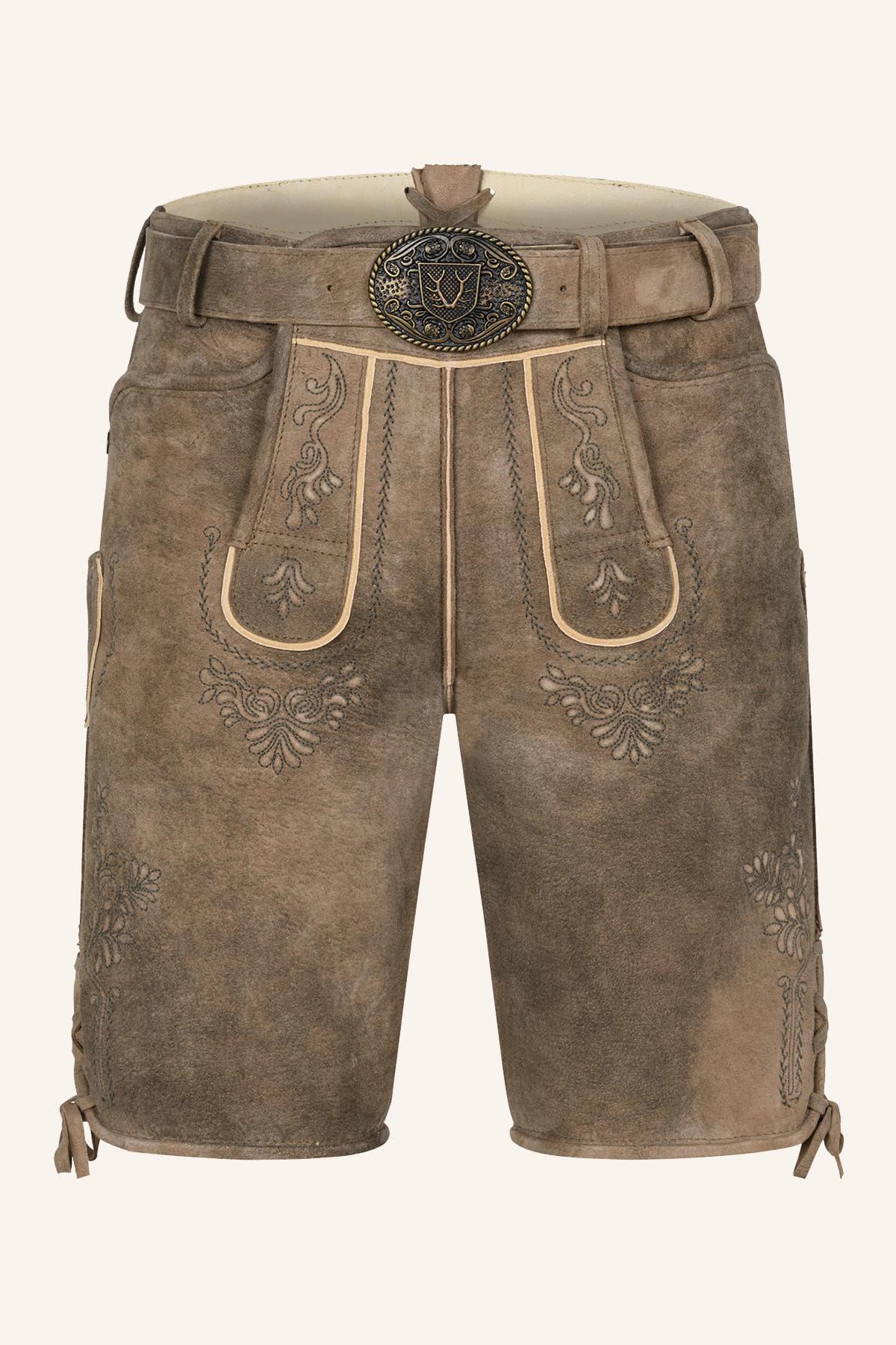 Lederhose Weston mit Gürtel