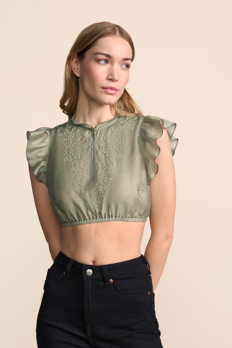 Dirndlbluse Hilka