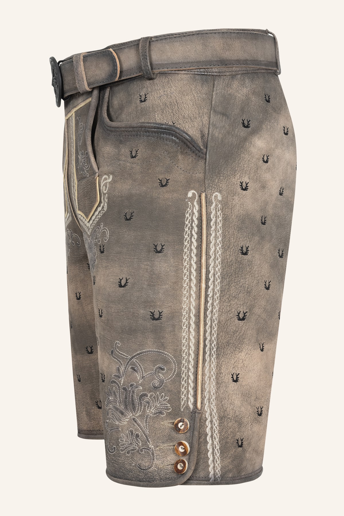 Lederhose Harvey mit Gürtel