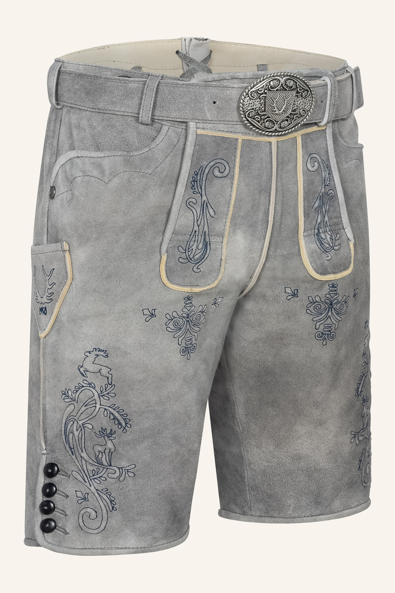 Lederhose Lucius mit Gürtel