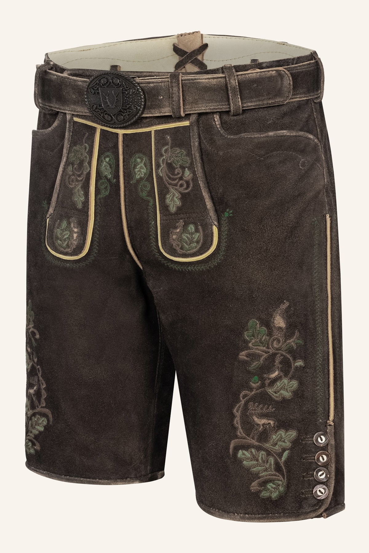 Lederhose Adreon mit Gürtel