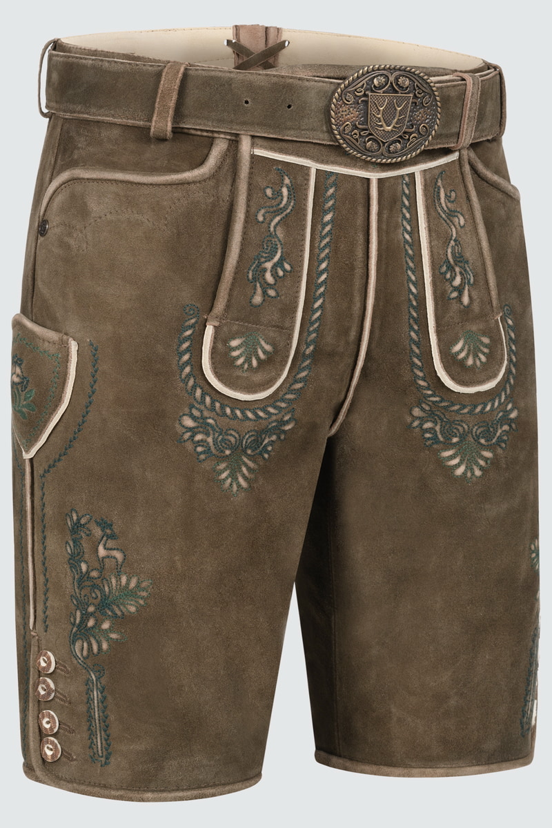 Lederhose Cailan mit Gürtel