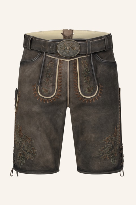 Lederhose Elliot mit Gürtel
