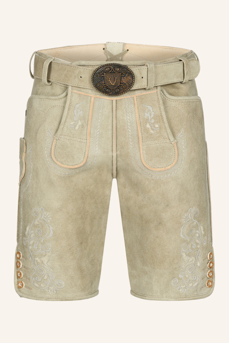 Lederhose Miquel mit Gürtel