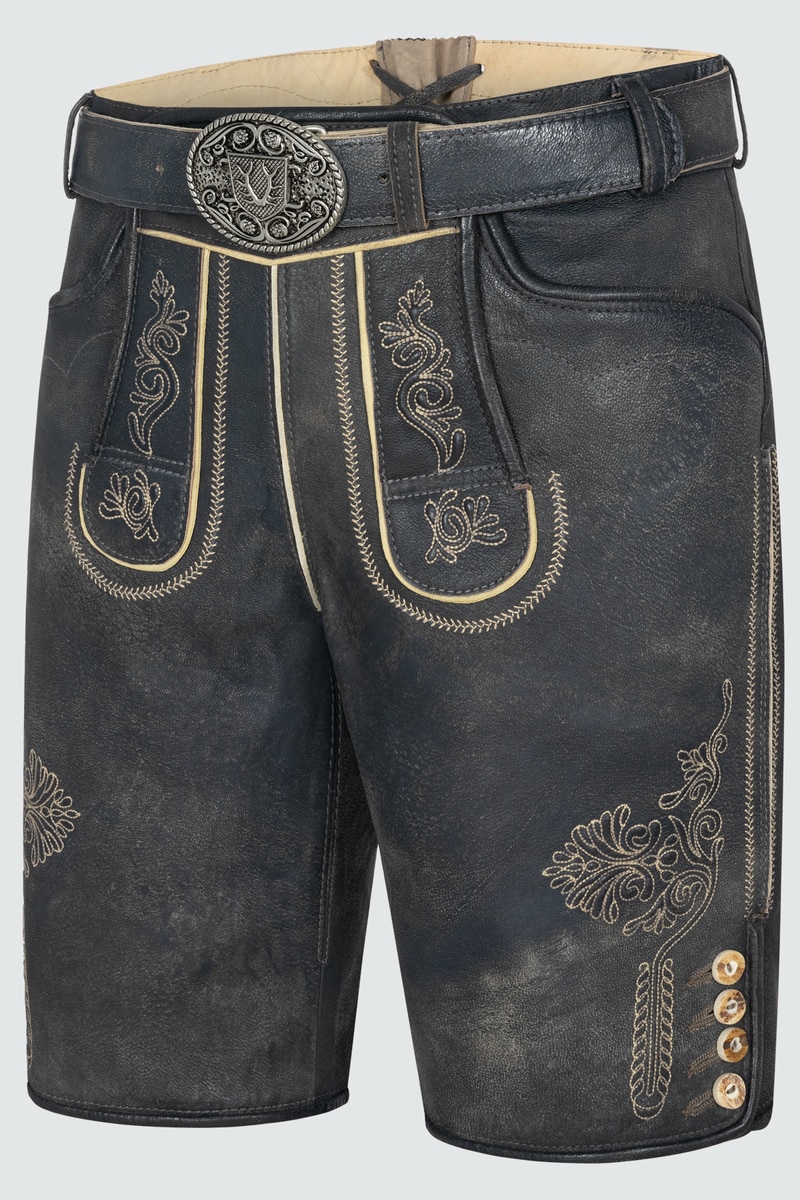 Lederhose Austin mit Gürtel