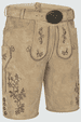 Lederhose Milian mit Gürtel