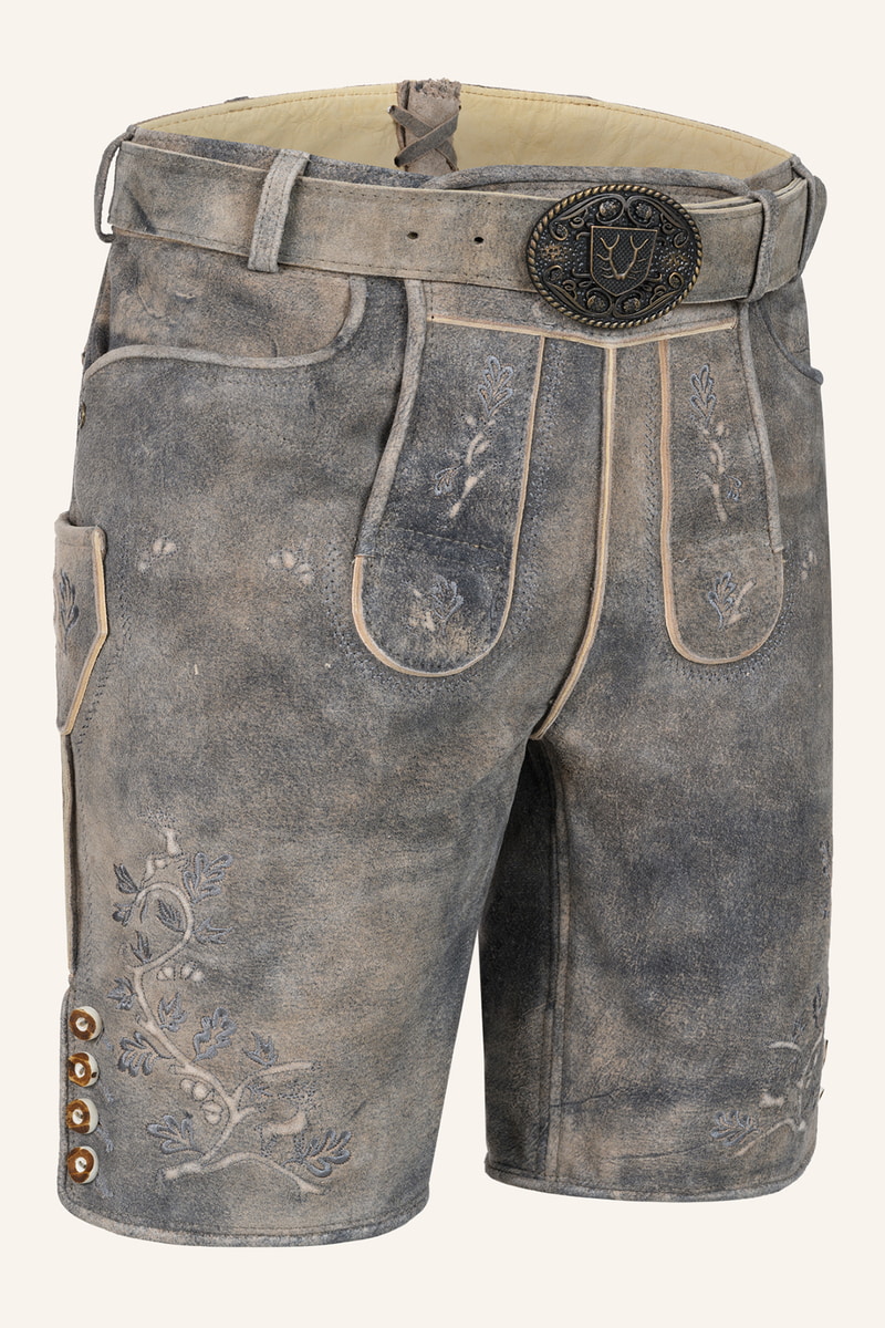 Lederhose Berno mit Gürtel