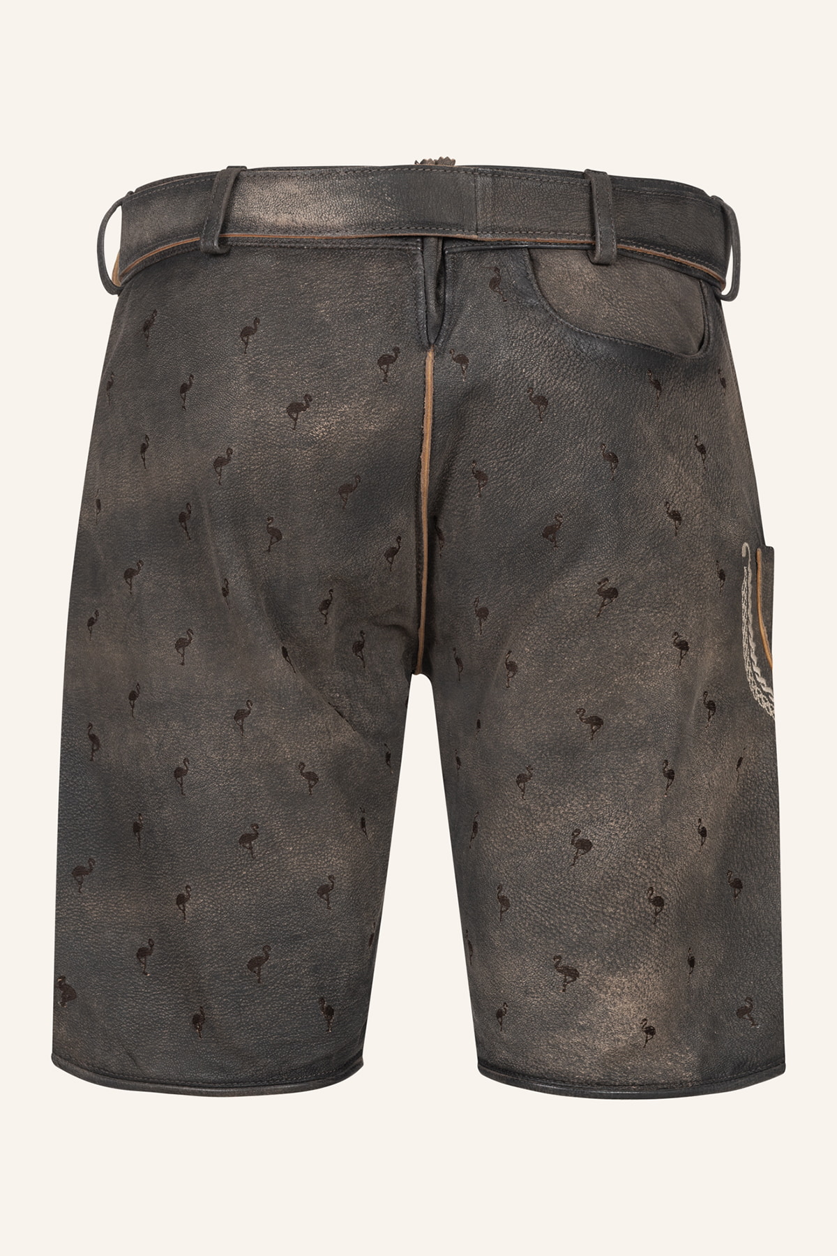 Lederhose Udo mit Gürtel