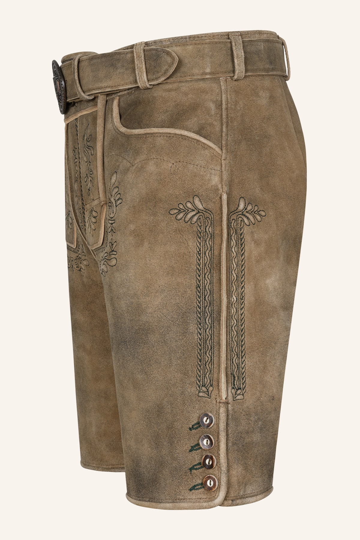 Lederhose Karim mit Gürtel