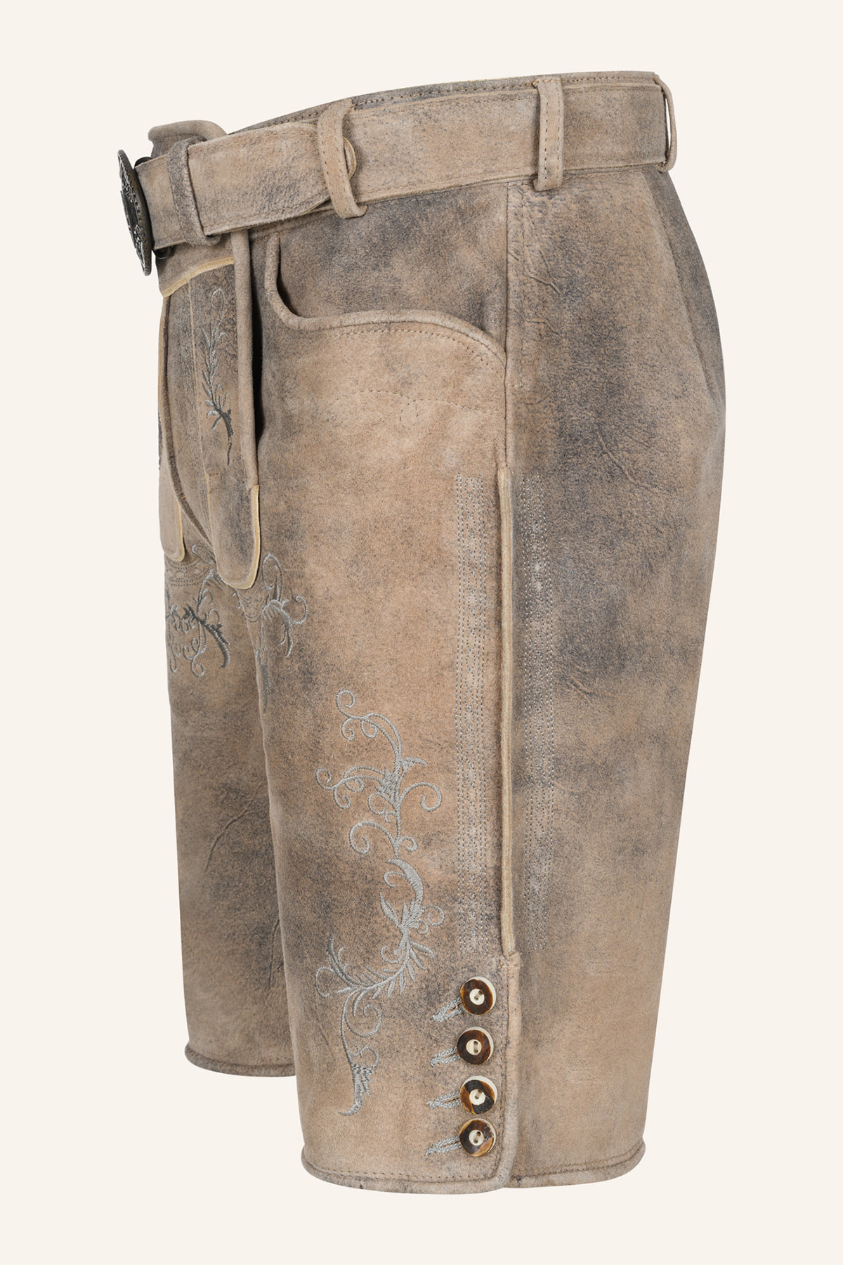 Lederhose Delio mit Gürtel