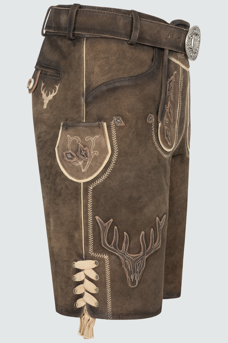 Lederhose Werner mit Gürtel