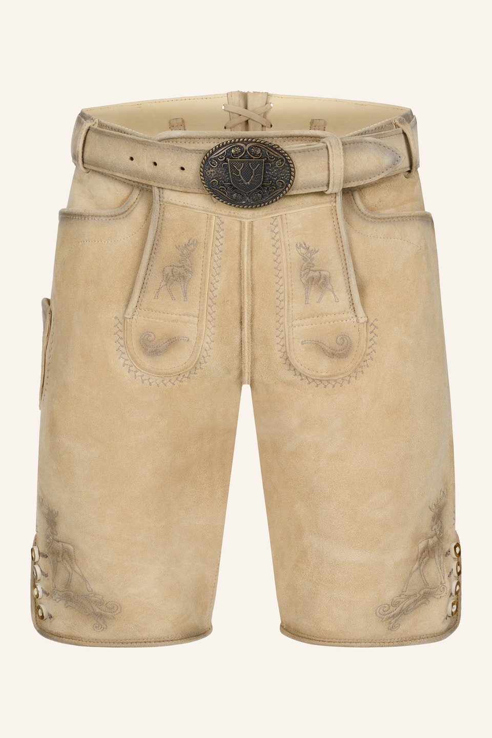 Lederhose Thaddeus mit Gürtel