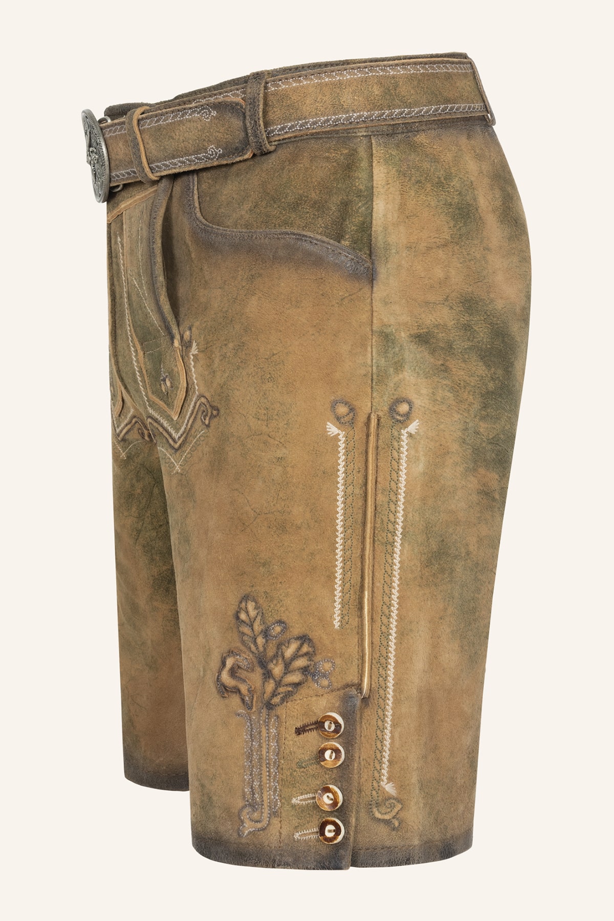 Lederhose Milo mit Gürtel