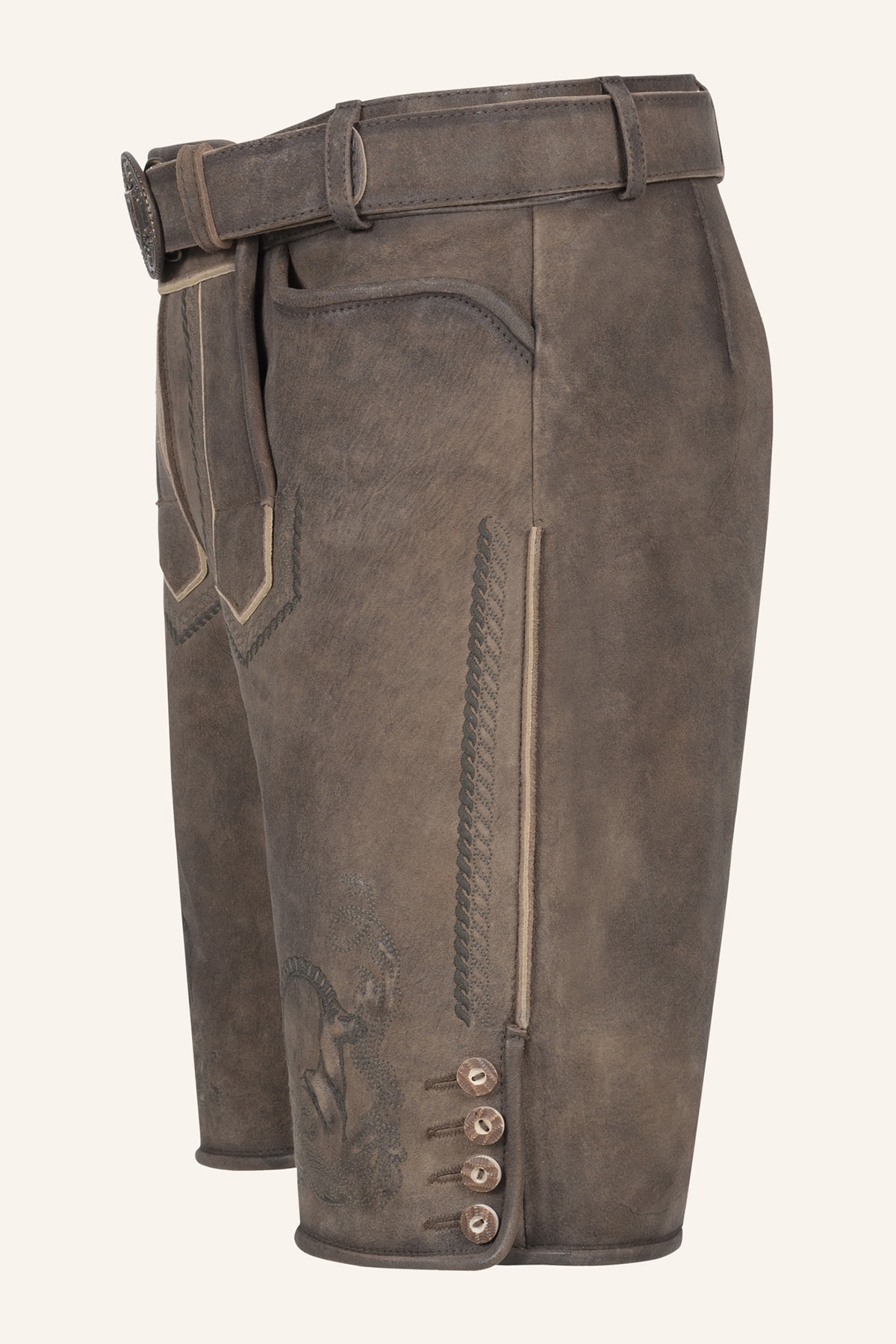 Lederhose Ilian mit Gürtel