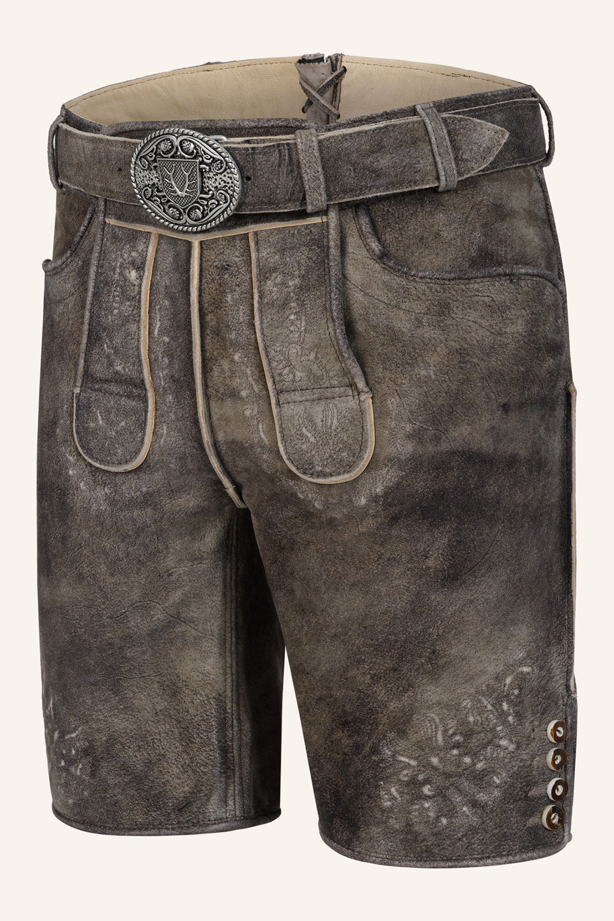 Lederhose Patrizio mit Gürtel