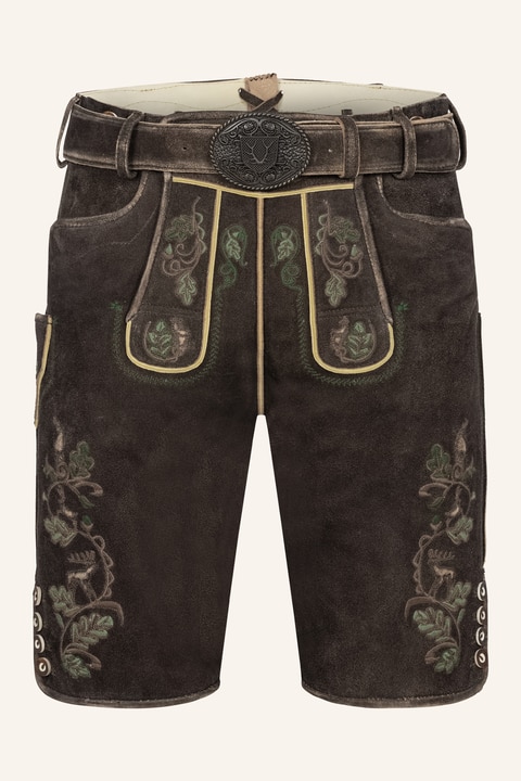 Lederhose Adreon mit Gürtel
