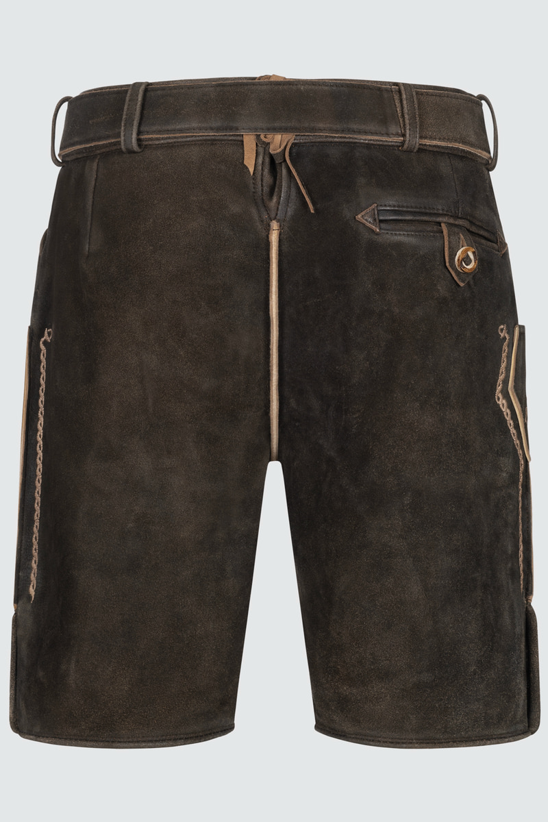 Lederhose Orlando mit Gürtel