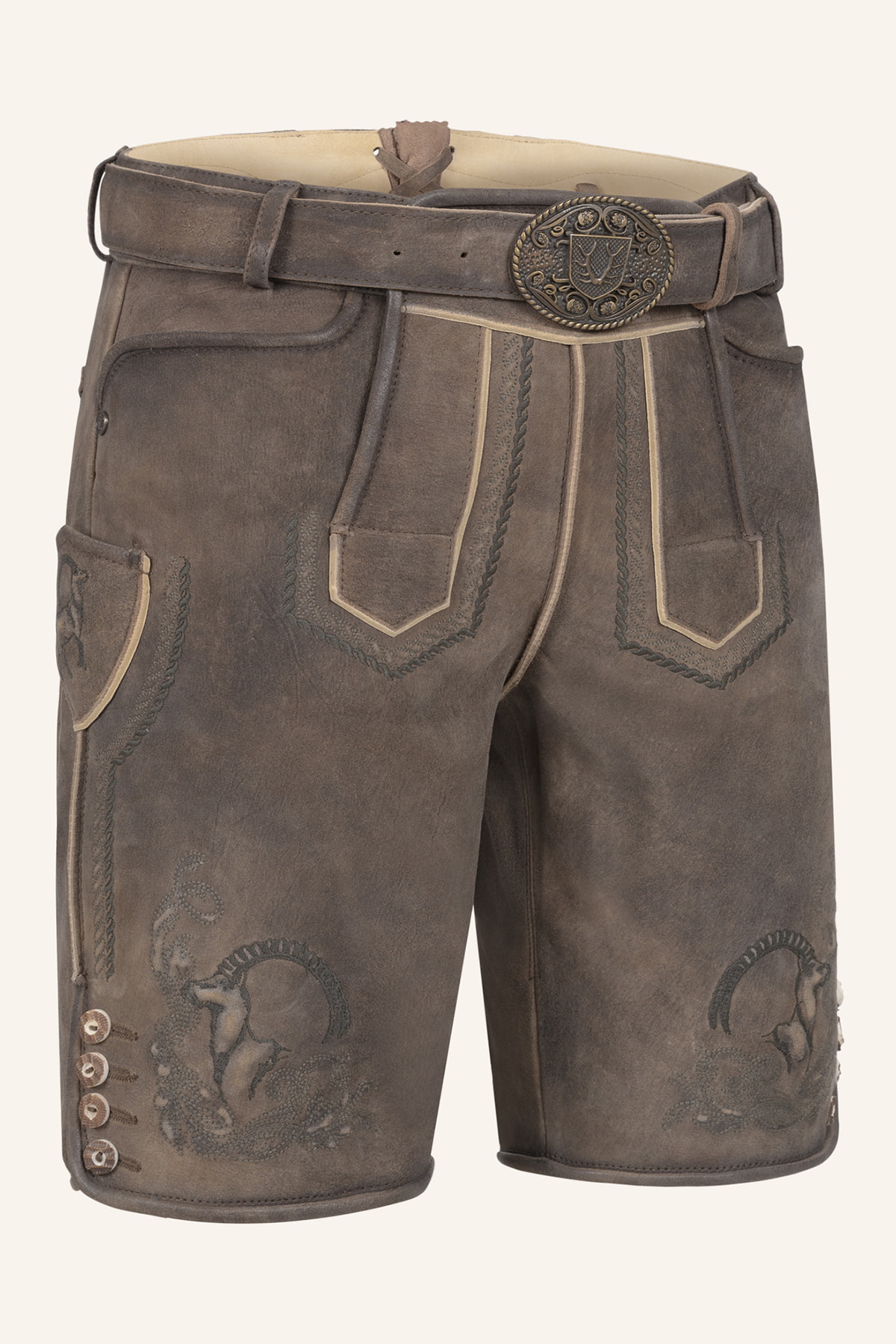 Lederhose Ilian mit Gürtel