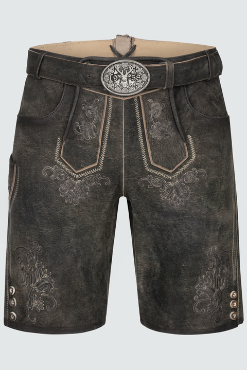 Lederhose Arijus mit Gürtel