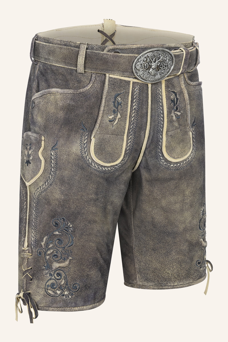 Lederhose Gideon mit Gürtel