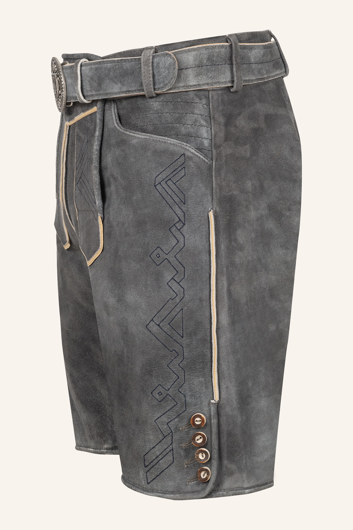 Lederhose Xilas mit Gürtel