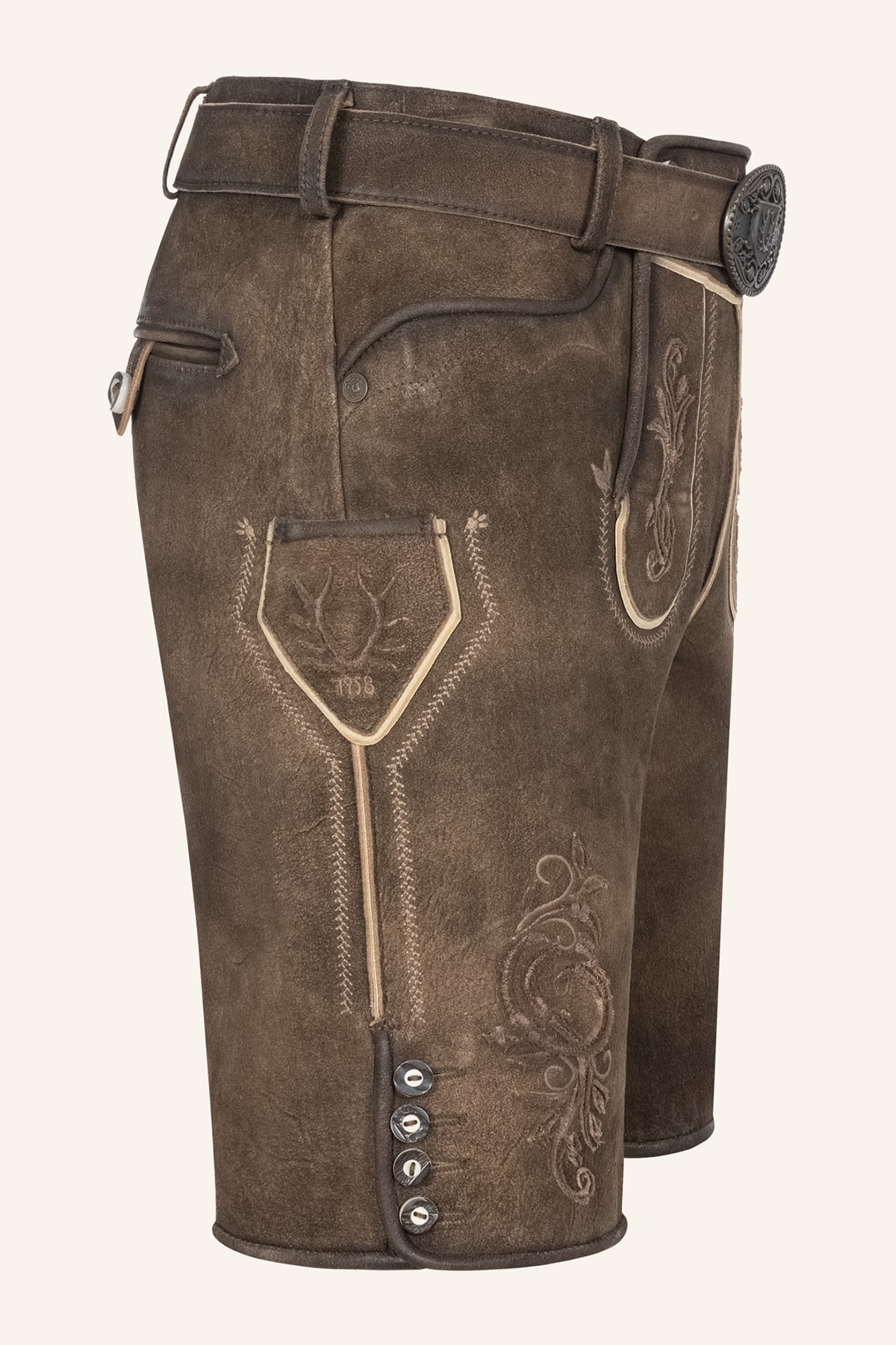 Lederhose Jendrik mit Gürtel
