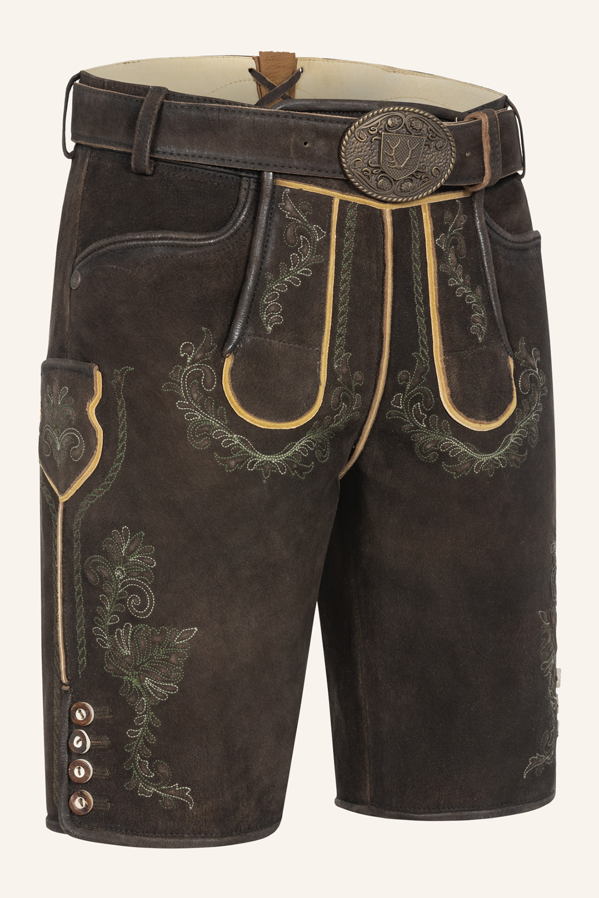 Lederhose Brandon mit Gürtel