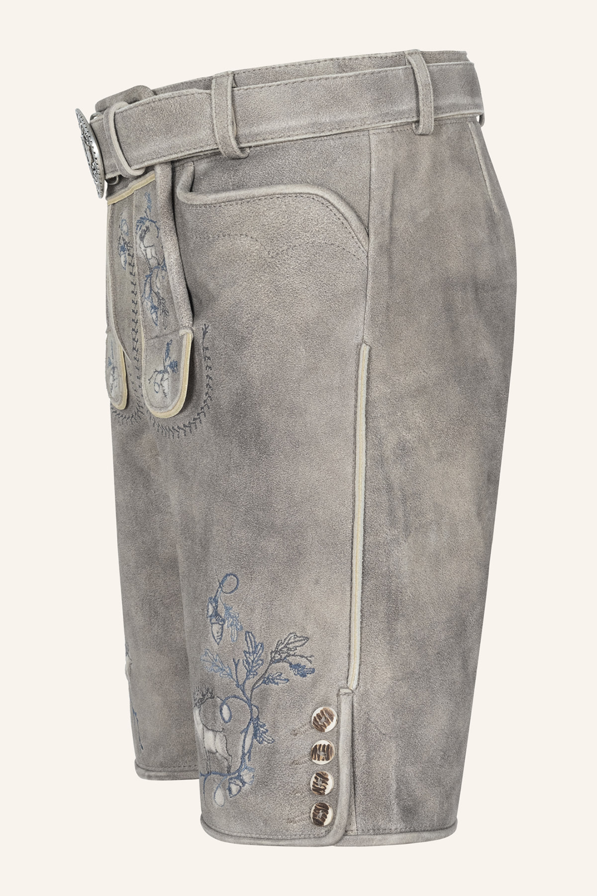 Lederhose Ulf mit Gürtel