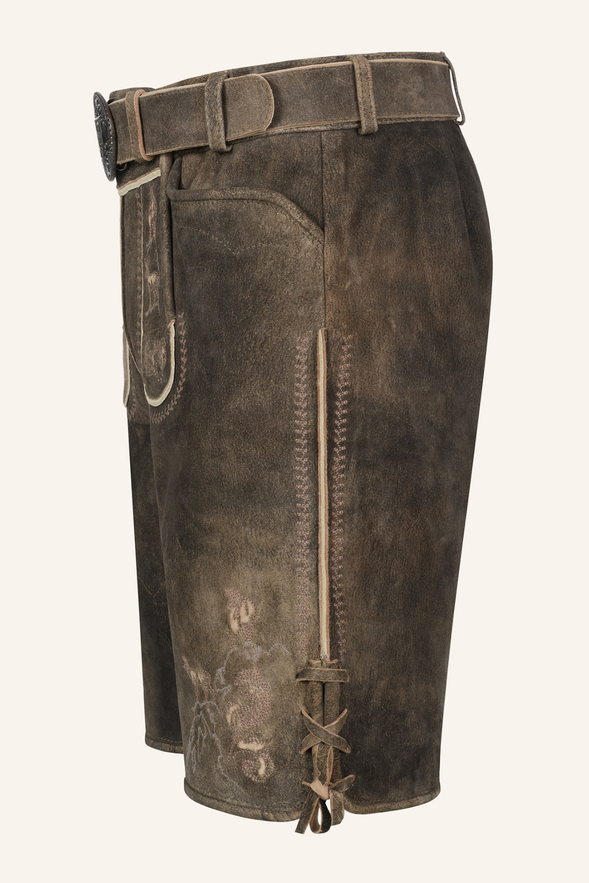 Lederhose Deniz mit Gürtel