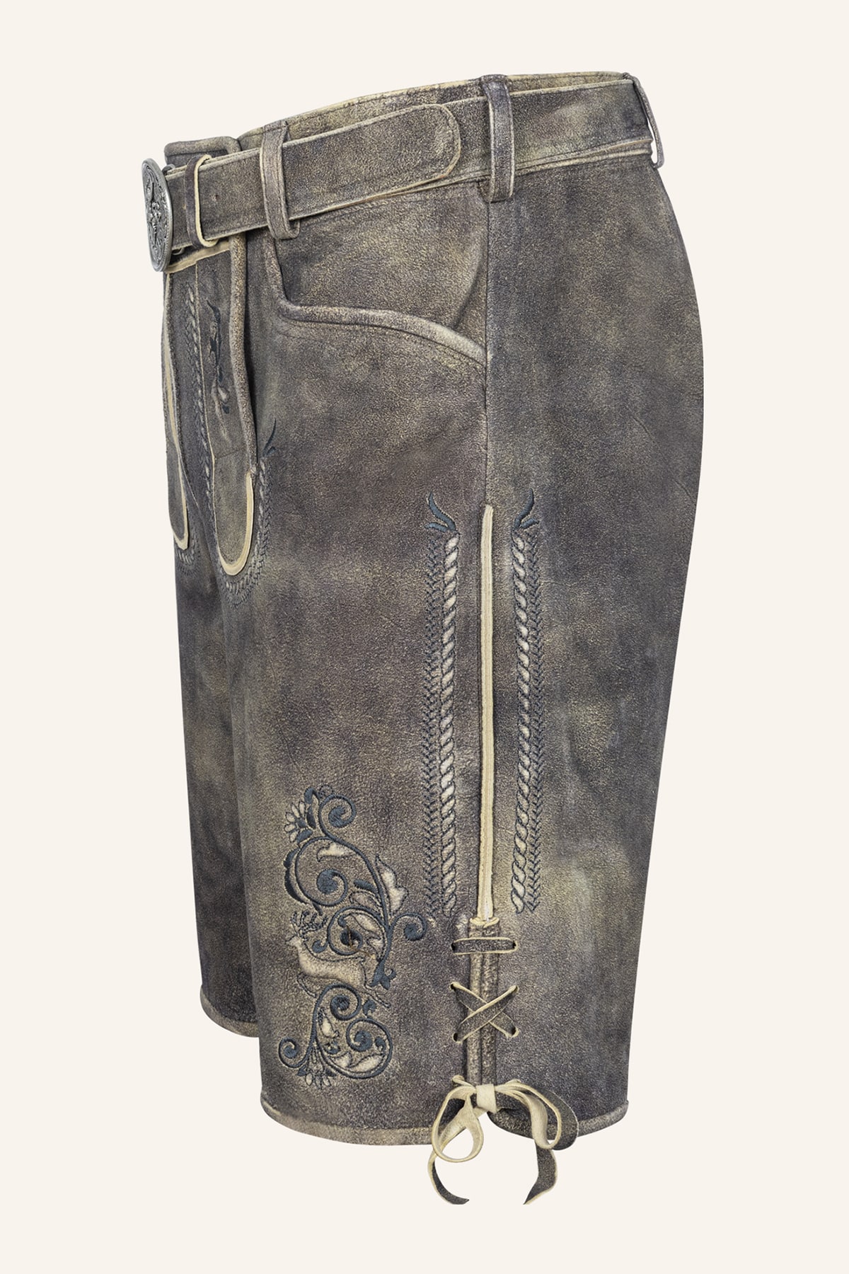 Lederhose Gideon mit Gürtel