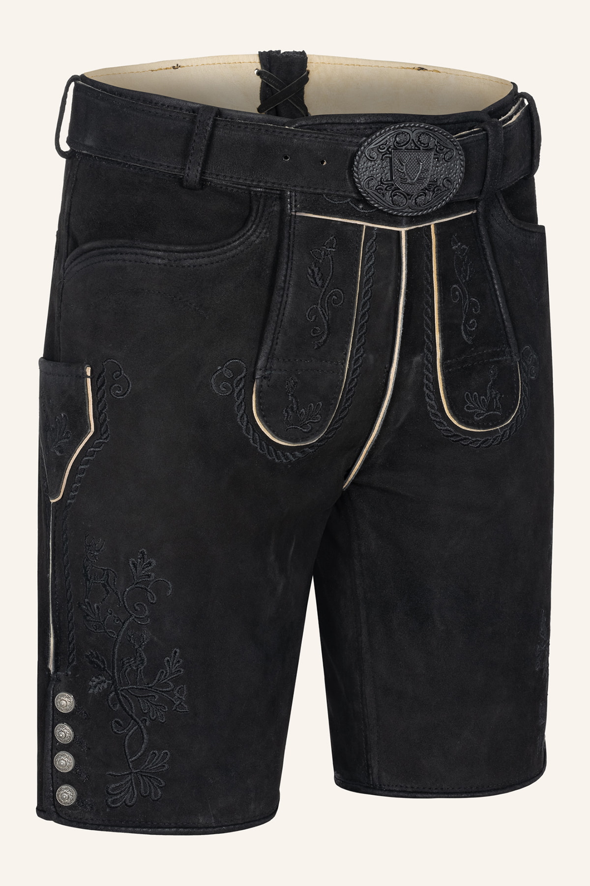 Lederhose Sylvar mit Gürtel